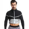 Men's plus size sportswear, fully coated tight fitting sportswear, long sleeved zippered fitness jacket