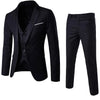 3pcs Suit Men Slim Formal Suit Solid Color Vest Pants Set 3 Piece Mens Suit Business Suit costume homme костюм мужской