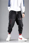 Plus Size 5XL Men's Baggy Harem Jeans Hip Hop Male Trousers Black Blue Cargo Jeans Man Fashion Streetwear Denim Jogger Pants