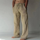 Mens Linen Pants Linen Pants for Men Loose Straight Pants Cotton Linen Cotton Linen Men Pants Linen Oose Linen Pants