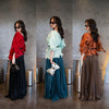 Plus Size 2 Piece Sets Woman Outfit Luxury Elegant Pleated Tops And Skirts For Women Casual Clothing Female African Prom Party