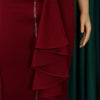 Sexy Skirts for Women Bodycon High Waisted Zipper Closure Ruffles Mid Calf Fashion Elegant African Office Work Pencil Skirts New