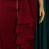 Sexy Skirts for Women Bodycon High Waisted Zipper Closure Ruffles Mid Calf Fashion Elegant African Office Work Pencil Skirts New