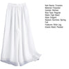 Women Chinese Classical Dance Clothing Female Elegant Trousers Practiice Clothes Modern Elastic Waist Ethnic Pants White Black