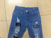 Punk Plus Size Pants Men Skinny Ripped Hole Patchwork Jeans Slim Pencil Denim Hip Pop Trousers Autumn Winter Streetwear Men's