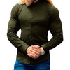 Men's  Casual Shirt Slim Fit Micro-elastic Long Sleeve Comfortable Versatile Stand Collar Tops Camisas  Men Dress Shirt
