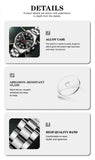 Fashion Mens Sports Watches Men Business Stainless Steel Quartz Watch Luxury Man Casual Calendar Luminous Clock Reloj Hombre