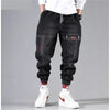 Plus Size 5XL Men's Baggy Harem Jeans Hip Hop Male Trousers Black Blue Cargo Jeans Man Fashion Streetwear Denim Jogger Pants