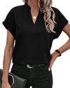 Women's Blouse White Shirt 2024 Summer Solid Color V-neck Cotton Linen Shirt Top Блузки Женские Blusen  Блузка Camisas De Mulher