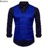 2025 Men's Formal Dress Vest Top Double Breasted Casual Tank Tops Solid Slim V-Neck Club Party Suits Vest Formal Waistcoat Men