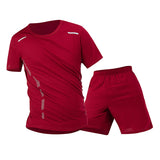 1/2/4 Piece Men's Quick Drying Sports Suit Casual Breathable Short Sleeved T-shirt Pocket Versatile Shorts For Teenagers To Wear