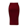Sexy Skirts for Women Bodycon High Waisted Zipper Closure Ruffles Mid Calf Fashion Elegant African Office Work Pencil Skirts New