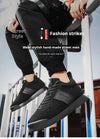 2025 New Shoes for Men Leather Casual Shoe Fashion Lace-up Leisure Striped Flat Shoes for Man Spring Autumn Cool Loafers