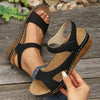 Women's Sandals 2025 Summer Sandals Women Heels Sandals Casual Wedges Footwear Summer Shoes Woman Soft Heeled Shoes