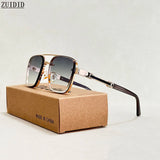 New Sunglasses For Men Luxury Fashion Glasses Sunscreen  Square Sunglasses Women Trendy Vintage Gafas De Sol Hombre Zonnebril Su