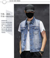 Brand New Men's Ripped Denim Vests Hip Hop Streetwear Fashion Sleeveless Cotton Jacket High Quality Man Casual Cowboy Waistcoat