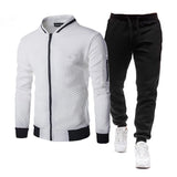 2025 New Mens Tracksuit Set Two Piece Tracksuit Men Sports Wear Fashion Jogging Suit Autumn Winter Men Outfits Gym CLothes Men