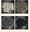 2025 Summer New Fashion Trend Men's Casual Relaxed Comfortable High Quality Plus-Size Two-Piece Sets M-5XL Checkered Sports Suit
