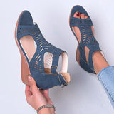 Sandals Women's High Heel Wedge Fashion Womens Shoes Comfort Luxury Sandals Women Designers Outdoor Beach Shoes 2023