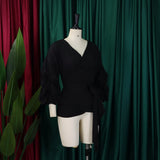 Fashion Blouse for Women 2024 Slash Neck Full Sleeve Sashes Solid Elegant African Ladies Luxury Designer Fashion Shirts Tops
