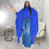 SOMO Plus Size Women Clothes Pleated Long Cape Shirt Bat Full Sleeve Irregularity Blouse Top One Size Loose Dropshipping 2023