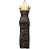 Women's Clothing 2025 New Lace Camisole Fashionable Temperament Dress Long Skirt Off Shoulder Slim Fit Dress Summer Dress Dress