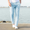 Men's Cotton Linen Pants Male Autumn New Breathable Solid Color Linen Trousers Fitness Streetwear S-3XL