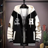 Trendy Spring Autumn Sweatshirt Men's Jacket for Youth Large Size Cool School Uniform Middle School Student Men's Wear Ballpark