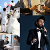 Men's Suits 2pcs Mens Business Suit Notch Lapel Blazer Formal Wedding Groom Pants Smart Casual Groom Tuxedos (Blazer+Pants)