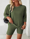 plus Size 2025 Casual Set round Neck Striped Sweatshirt And Pants Comfortable Loose Fit Leisure Outfit for plus Size Women
