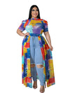 Blouses for Women Fashion 2025 Summer Lady Elegant Chiffon Blouse Plus Size Dress Tops 4xl 5xl Wholesale Bulk Dropshipping