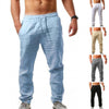 Mens Thin Style Cotton White Cargo Pants Male Spring New Breathable Solid Color Linen Trousers Fitness Streetwear Pantalon Homme