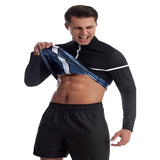 Men's plus size sportswear, fully coated tight fitting sportswear, long sleeved zippered fitness jacket