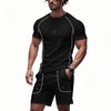 Men's Summer Sports suit Casual Fashion sports two-piece suit Sports quick-drying T-shirt shorts set Fitness Top Sports shorts