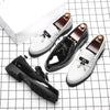 Italy Luxury Brand Loafers Men Shoes Tassel Men Designer Shoes British Style Lacquered Leather Shoes Thick Bottom Wedding Shoes