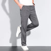 Plus Size 28-42 Men's Classic Business Jeans Straight Thin Stretch Cotton Luxury Denim Trousers Korean Spring Summer Male Pants