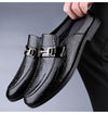 Men's plus size casual leather shoes Four Seasons new outdoor anti slip comfort walking shoes business Half support leather shoe