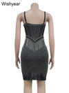Elegant Evening Birthday Party Dresses for Women Halter Neck Mesh Patchwork Diamonds Rhinestones Prom Club Bodycon Midi Vestidos