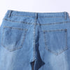 Punk Plus Size Pants Men Skinny Ripped Hole Patchwork Jeans Slim Pencil Denim Hip Pop Trousers Autumn Winter Streetwear Men's