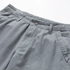 Summer thin multi pocket pure cotton workwear shorts men's oversized loose straight leg five point casual over knee beach shorts
