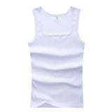 HOT Summer Plus Size Male Clothes Tank Tops 100% Pure Cotton Sleeveless Fitness T-shirt Elastic Bodybuilding Vest For Men Women