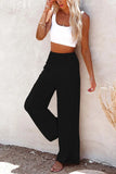 Plus Size 3XL 2019 Summer New Hot Cotton Linen Women Wide Legs Pants Solid Casual High Waist Button Trousers Female Loose Pants