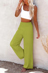 Plus Size 3XL 2019 Summer New Hot Cotton Linen Women Wide Legs Pants Solid Casual High Waist Button Trousers Female Loose Pants